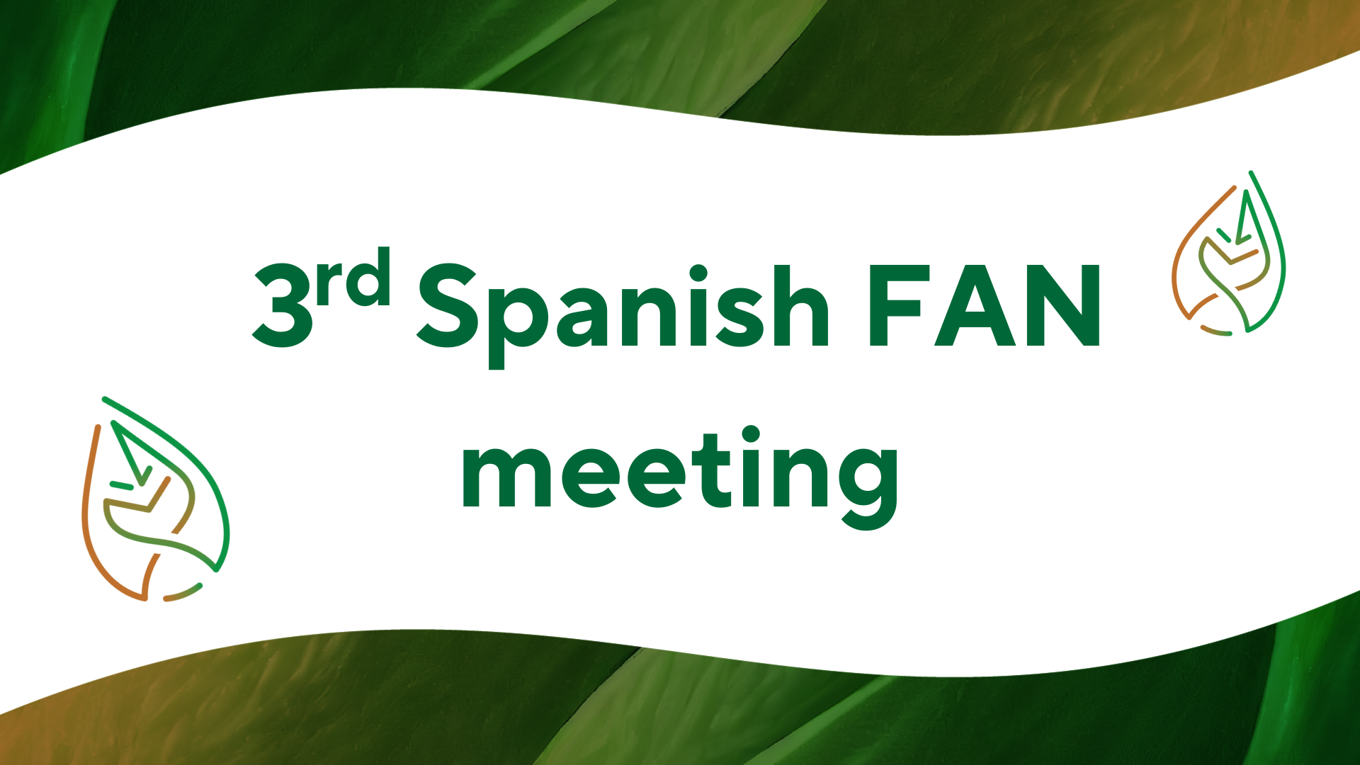 Third Spanish FAN meeting banner