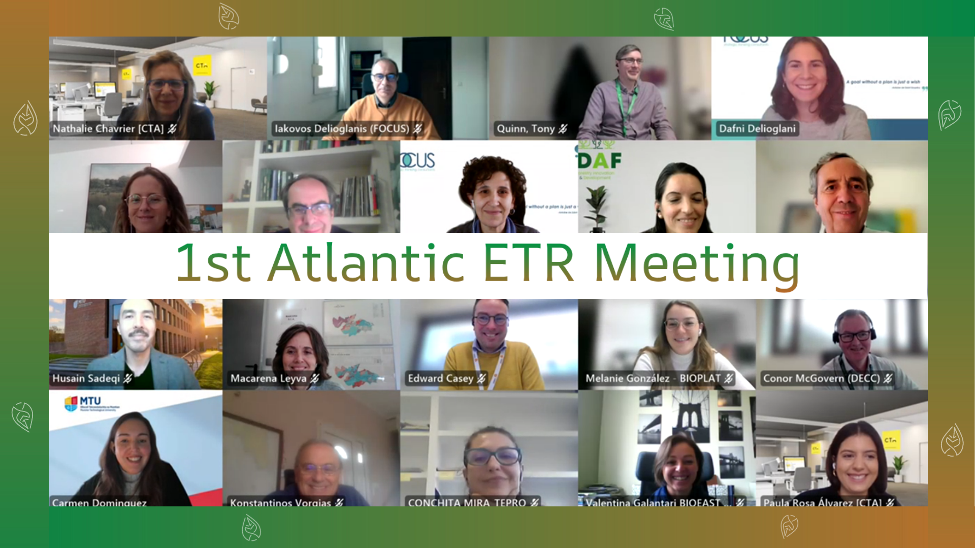 1st Atlantic ETR Meeting