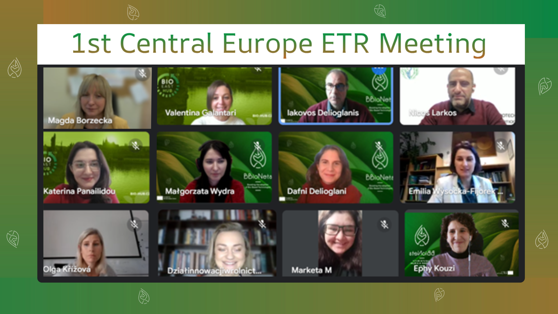 1st Central Europe ETR Meeting