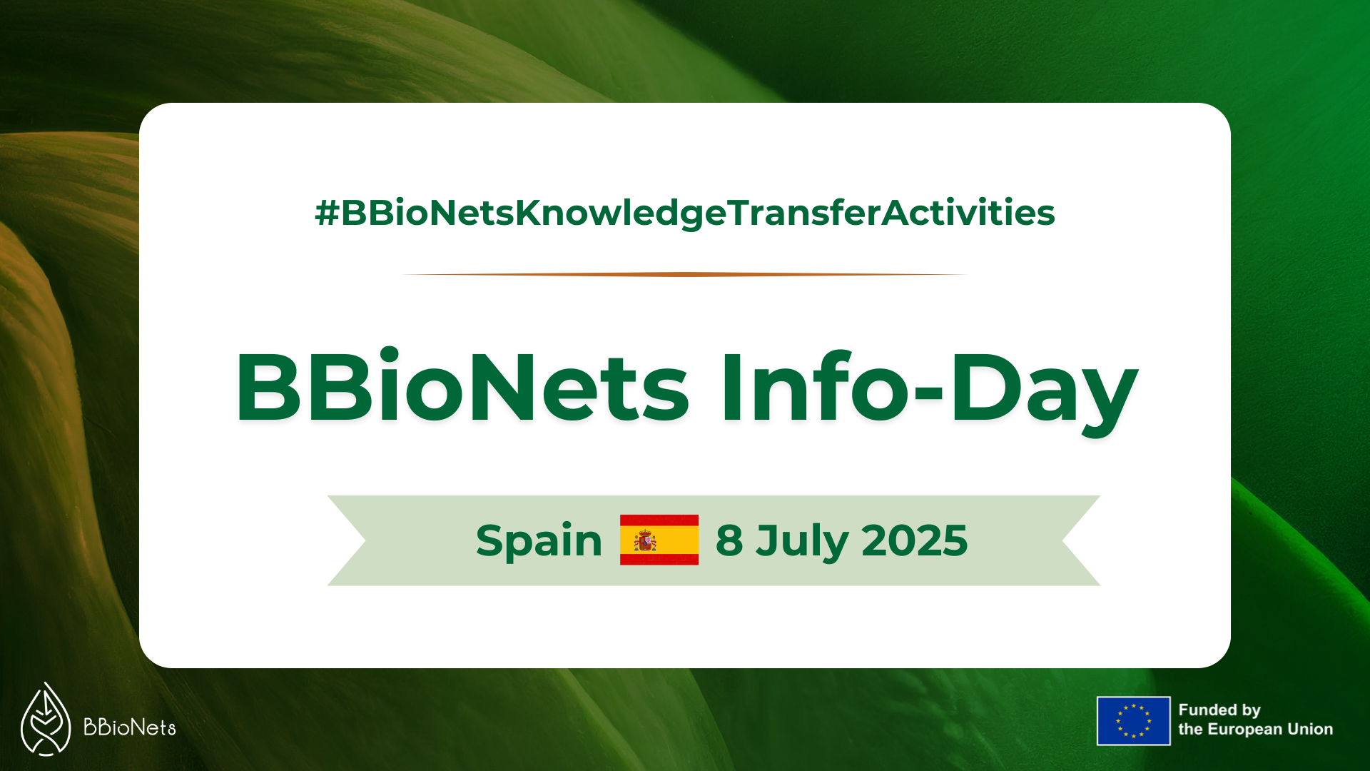 BBioNets Info-Day | Spain, 8 July 2025