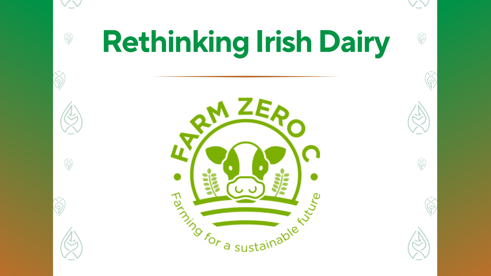 Rethinking Irish Dairy
