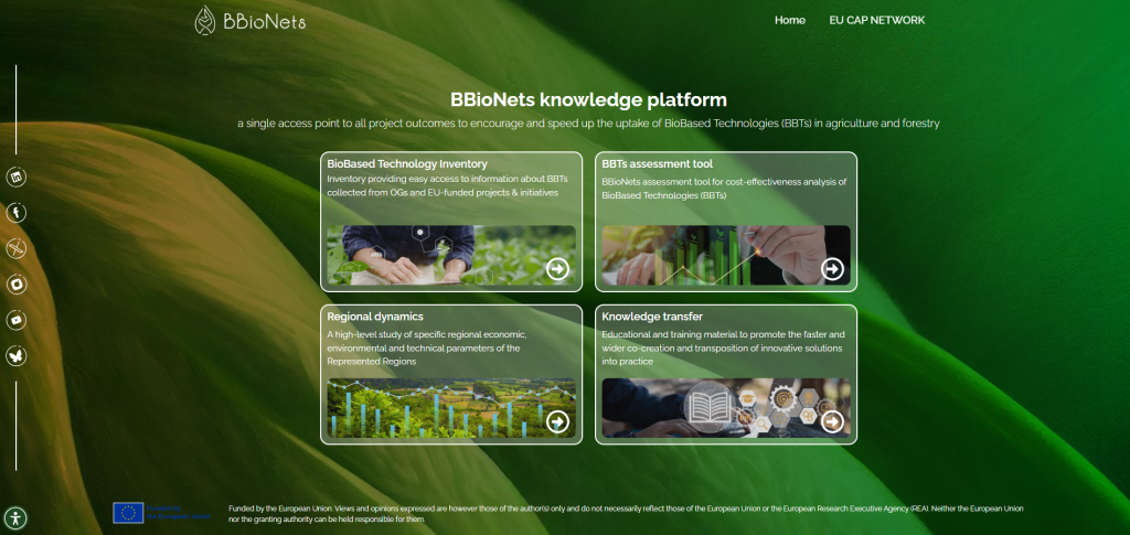 BBioNets Knowledge Platform Interface Screenshot